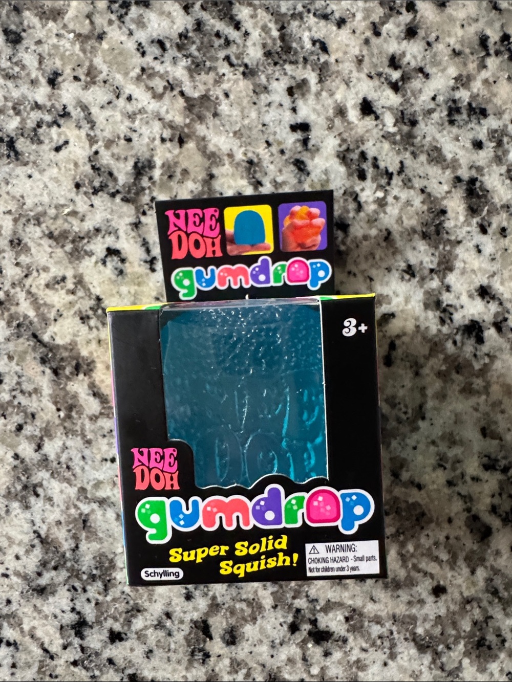 Gumdrop Super Solid Squish Toy - Teal Blue